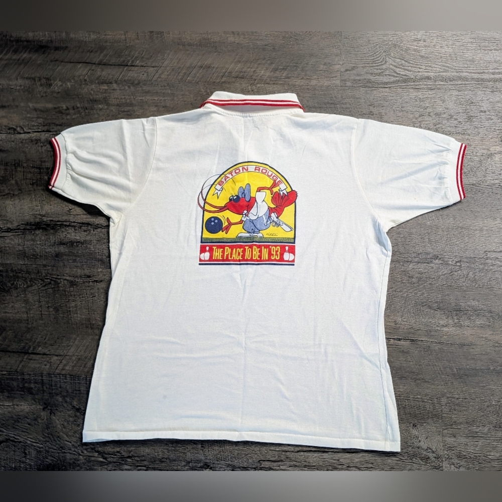 Baton Rouge Bowling Championship 1993 Vintage Polo The Place To Be In 93 Ringer